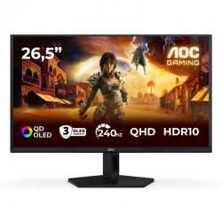 AOC G4 Q27G41ZDF écran plat de PC 67,3 cm (26.5") 2560 x 1440 pixels Quad HD QD-OLED Noir, Rouge 