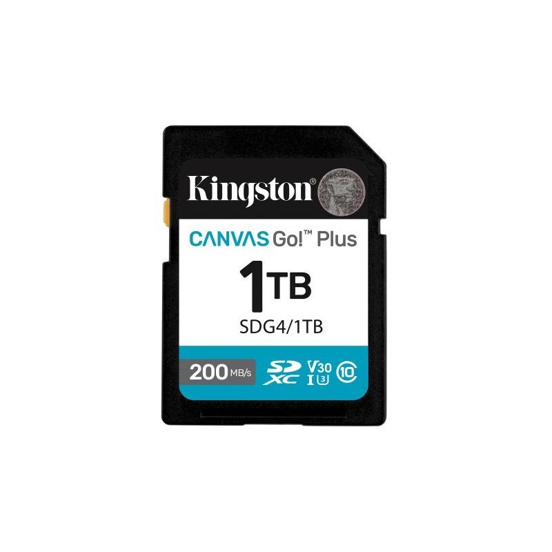 Kingston Technology Canvas Go! Plus 1 To SDXC Canvas Go Plus Gen4 200 Mo/s C10 UHS-I U3 V30 