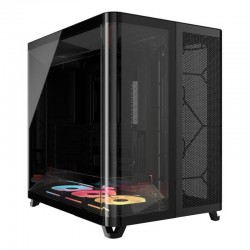 CORSAIR AIR 5400 LX-R RGB LINK Mid-Tower PC Case, Black 