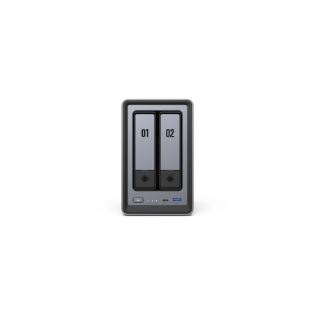 Ugreen NASync DXP2800 NAS System 2-Bay Compact Intel® N N100 8 Go DDR5 0 To UGOS Pro Noir 