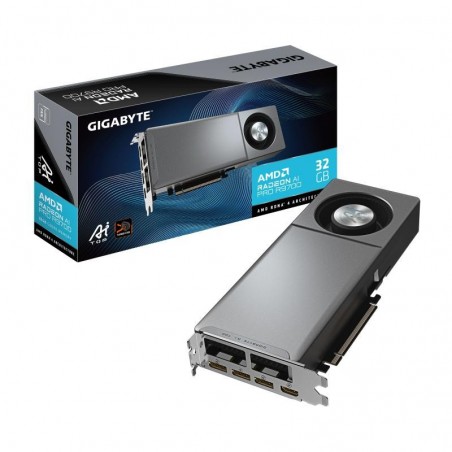 GIGABYTE Radeon AI PRO R9700 AI TOP 32G Carte Graphique ? 32 Go GDDR6, 256 bits, PCI-E 5.0, 2920 MHz Fréquence du processeur 