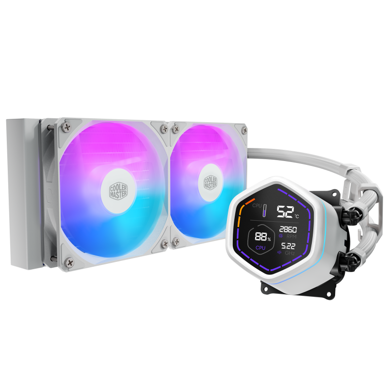 Cooler Master MasterLiquid Core Nex Digital Processeur Refroidisseur de liquide tout-en-un 12 cm Noir 1 pièce(s) 