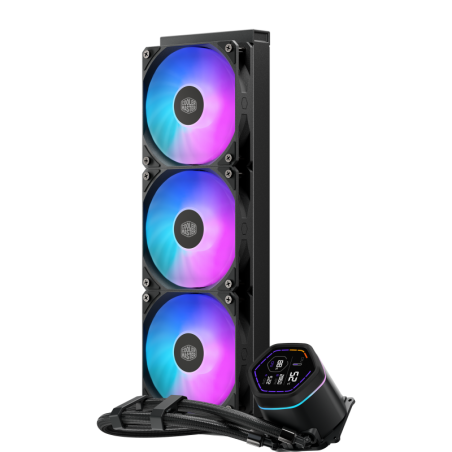Cooler Master MasterLiquid Core Nex Digital Processeur Refroidisseur de liquide tout-en-un 12 cm Noir 1 pièce(s) 