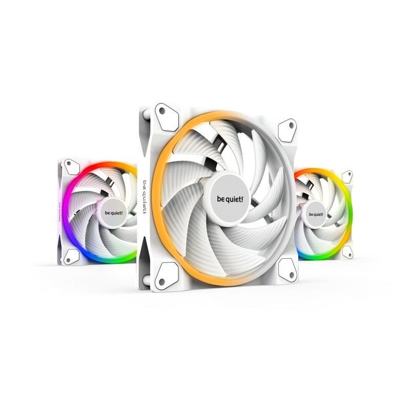 BE QUIET! LIGHT WINGS White 140mm PWM high-speed Triple-Pack 