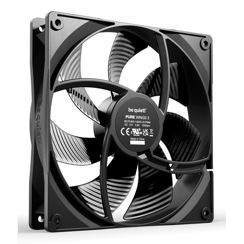 be quiet! Pure Wings 3 140 mm | Ventilateur PC silencieux | Pack de 3 