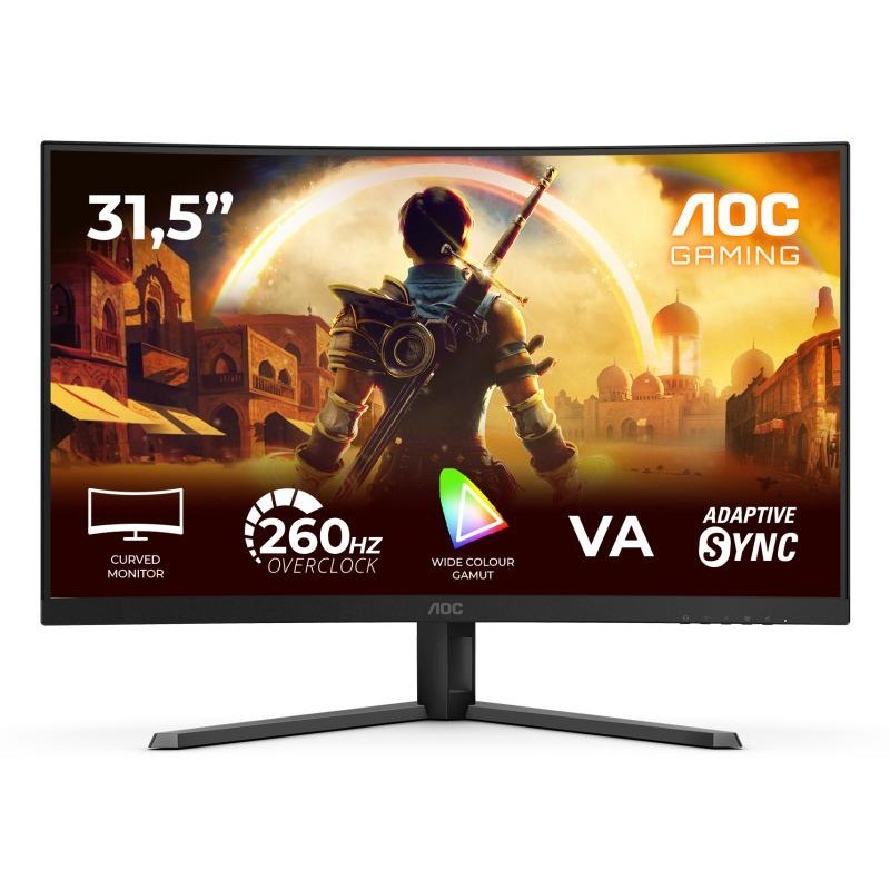 AOC G4 C32G42ZE écran plat de PC 80 cm (31.5") 1920 x 1080 pixels Full HD LED Noir, Rouge 