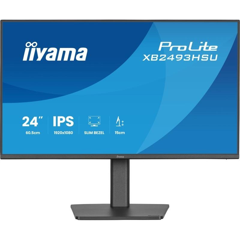 iiyama ProLite XB2493HSU-B1 écran plat de PC 60,5 cm (23.8") 1920 x 1080 pixels Full HD LED Noir 