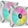 CORSAIR ML140 RGB ELITE BLANC 140mm Magnetic Levitation DUAL PACK Emballage abîm 