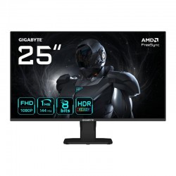 GIGABYTE GS25F14 Moniteur Gaming FHD 25? - 1920 x 1080, 144Hz, 1ms, 300 cd/m², Display HDR 10, HDMI 2.0, DisplayPort 1.2 