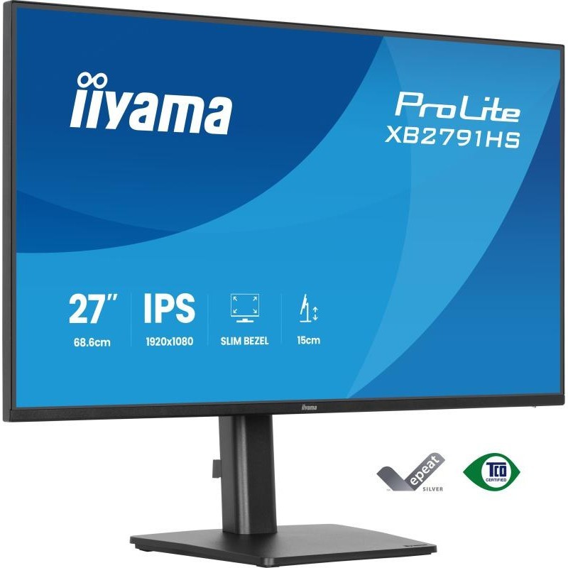 iiyama ProLite XB2791HS-B1 écran plat de PC 68,6 cm (27") 1920 x 1080 pixels Full HD LED Noir 