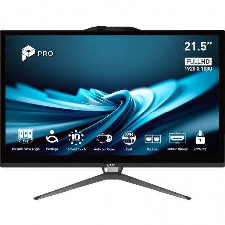 MSI Pro AP222T 14MA-613EU Intel® Core? i3 i3-14100 54,6 cm (21.5") 1920 x 1080 pixels Écran tactile PC All-in-One 8 Go 