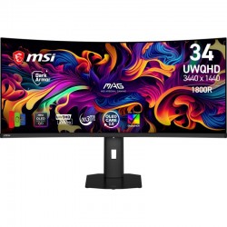 MSI MAG 341CQP QD-OLED X28 écran plat de PC 86,4 cm (34") 3440 x 1440 pixels UltraWide Quad HD Noir 