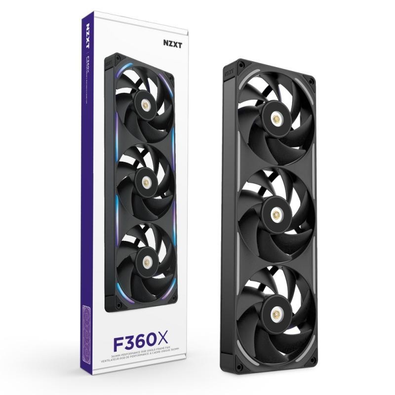 NZXT F360X Boitier PC Ventilateur 12 cm Noir 1 pièce(s) 