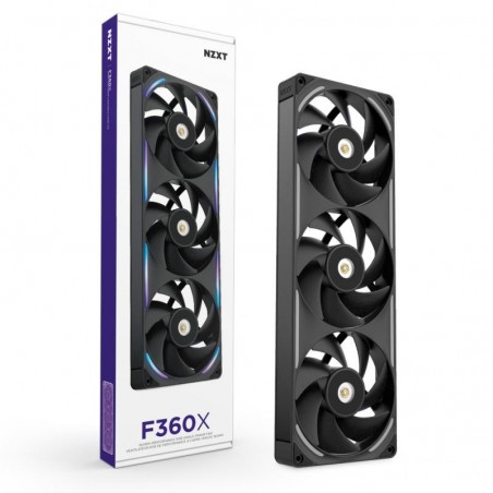NZXT F360X Boitier PC Ventilateur 12 cm Noir 1 pièce(s) 