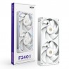 NZXT F240X Boitier PC Ventilateur 12 cm Blanc 1 pièce(s) 
