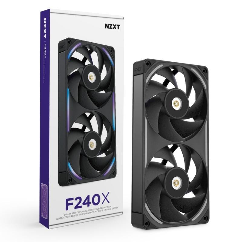 NZXT F240X Boitier PC Ventilateur 12 cm Noir 1 pièce(s) 