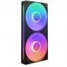NZXT RF-U24HF-B1 système de refroidissement d?ordinateur Boitier PC Ventilateur Noir 