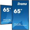 iiyama LH6560UHS-B2AG Écran d’affichage dynamique Carte A numérique 163,8 cm (64.5") LED Wifi 500 cd/m² 4K Ultra HD Noir 
