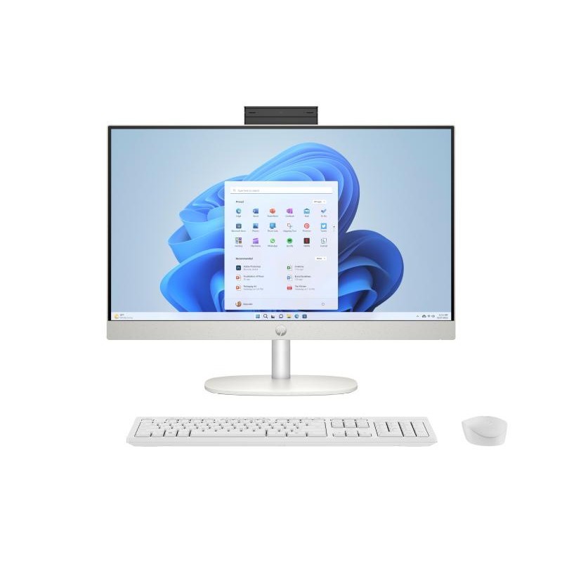 HP 24-cr0089nf PC AMD Ryzen? 7 7730U 60,5 cm (23.8") 1920 x 1080 pixels PC All-in-One 16 Go DDR4-SDRAM 512 Go SSD Windows 11 