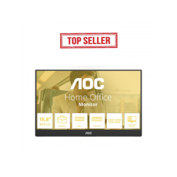 AOC 16T20E2 téléviseur et moniteur portables Moniteur portable Noir 39,6 cm (15.6") LED 1920 x 1080 pixels 