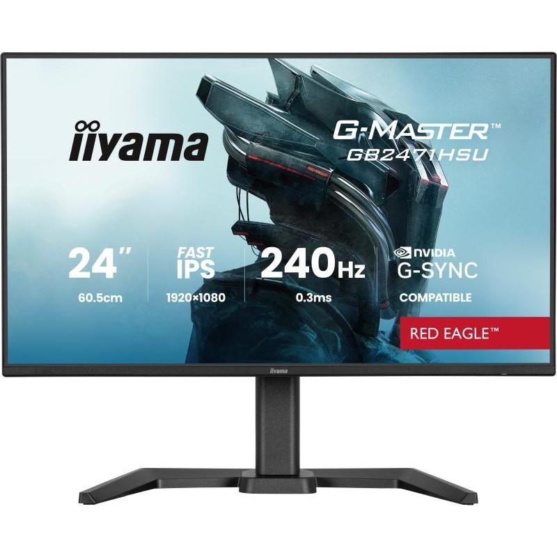 iiyama G-MASTER GB2471HSU-B1 écran plat de PC 60,5 cm (23.8") 1920 x 1080 pixels Full HD Noir 