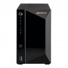 Asustor DRIVESTOR 2 Pro Gen2 AS3302T v2 NAS Realtek RTD1619B 2 Go DDR4 ADM Noir 