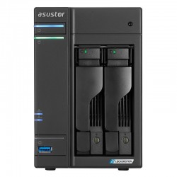 Asustor LOCKERSTOR 2 Gen2 + (AS6702T v2) NAS Bureau Intel® Celeron® N5105 4 Go DDR4 0 To ADM Noir 