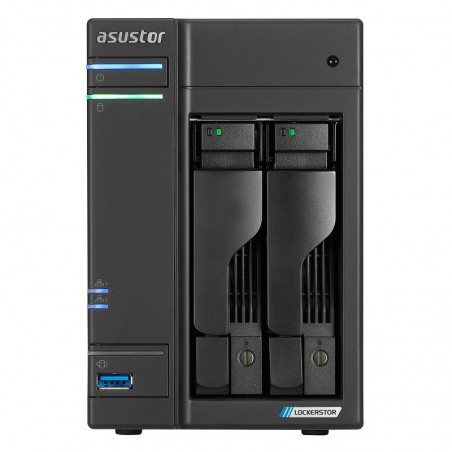 Asustor LOCKERSTOR 2 Gen2 + (AS6702T v2) NAS Bureau Intel® Celeron® N5105 4 Go DDR4 0 To ADM Noir 
