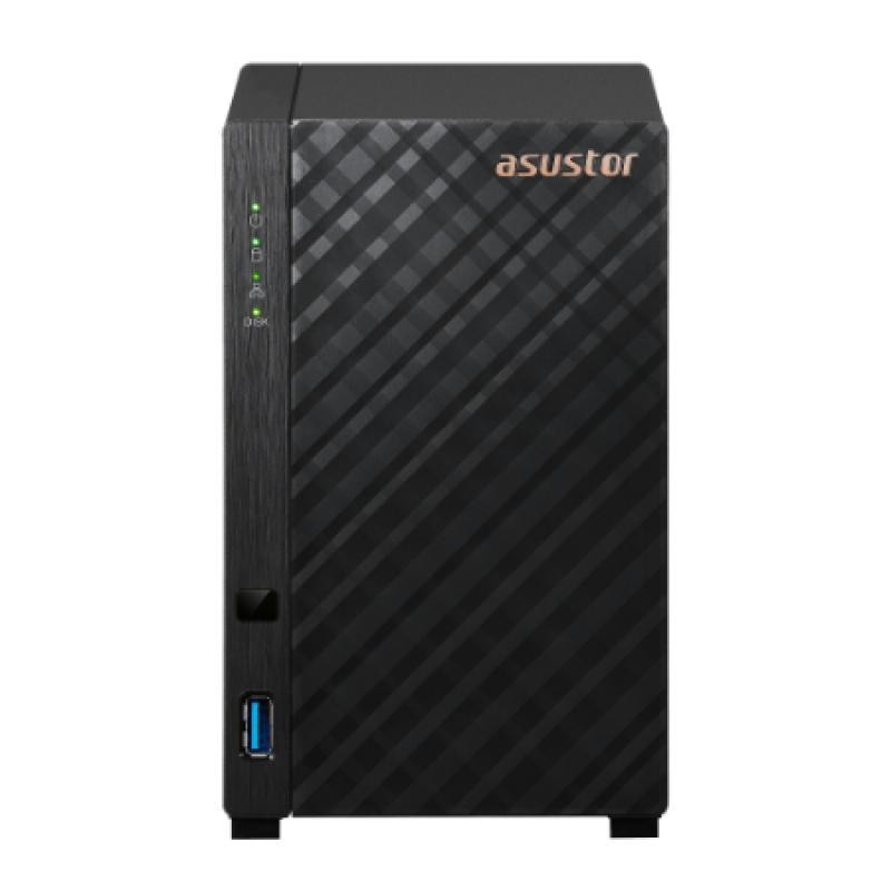 Asustor AS1202T serveur de stockage NAS Tower Realtek 1 Go DDR4 0 To ADM Noir 