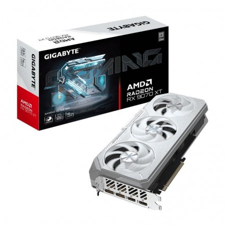 GIGABYTE Radeon RX 9070 XT GAMING OC ICE 16G Carte Graphique 