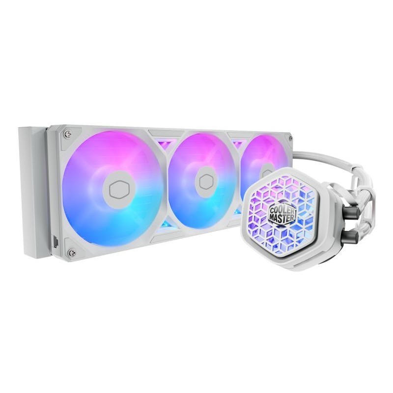Cooler Master MasterLiquid Atmos II 360 VRM Fan White Processeur Kit de refroidissement du liquide 12 cm Blanc 1 pièce(s) 