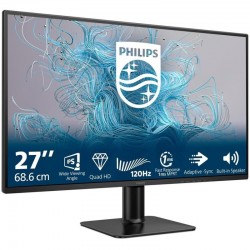 Philips 2000 series 27E2N2500/00 écran plat de PC 68,6 cm (27") 2560 x 1440 pixels Quad HD LCD Noir 
