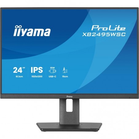 iiyama ProLite XB2495WSC-B1 écran plat de PC 61,2 cm (24.1") 1920 x 1200 pixels WUXGA LED Noir 