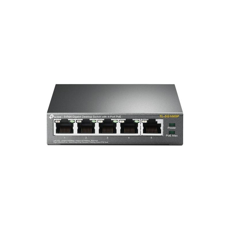 TP-LINK TL-SG1005P - Switch de bureau 5 ports Gigabit avec 4 ports PoE 