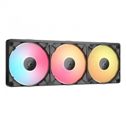 Corsair iCUE LINK RX360 II Unified Frame RGB PWM PC Fans Starter Kit Boitier PC Refroidisseur d’air 12 cm Noir 1 pièce(s) 
